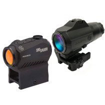 Sig Sauer Romeo5 Red Dot Sight with Juliet3 3x Magnifier